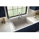 preview thumbnail 2 of 55, Karran Drop-In Quartz Composite 1-Hole Single Bowl Kitchen Sink - 33" x 22" x 9"