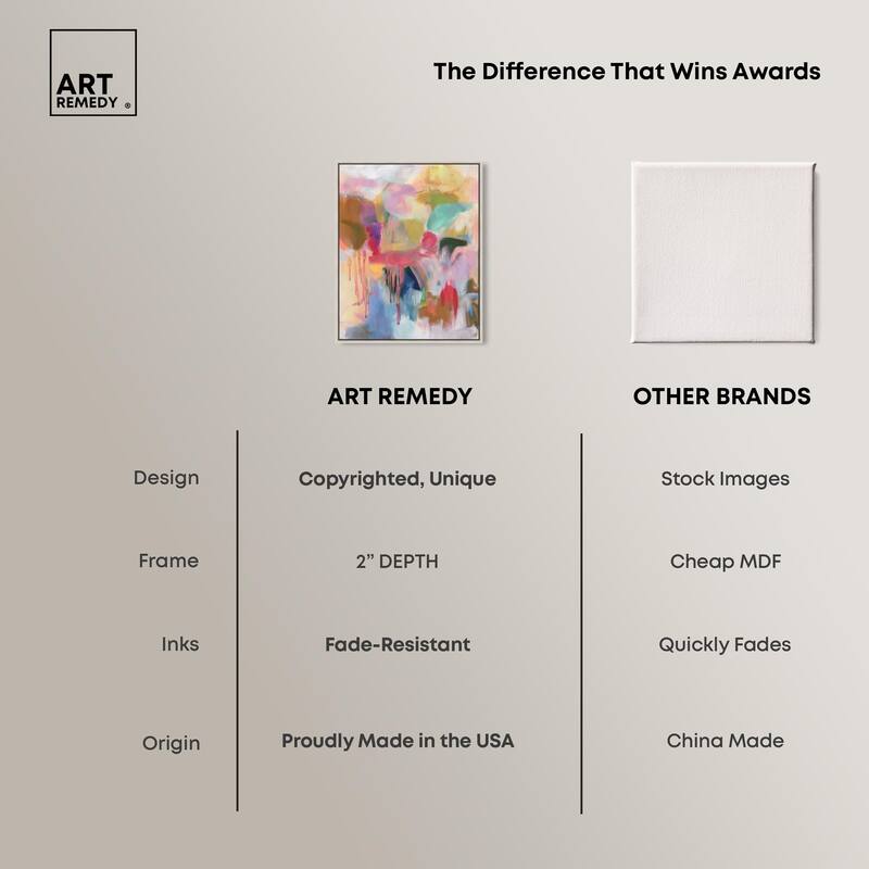 Art with Bold Colors Canvas by Art Remedy