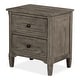 preview thumbnail 9 of 12, Furniture of America Lanister 2-Piece Wood Wire-Brushed Warm Grey Kids Panel Bed and Nightstand Set with Trundle