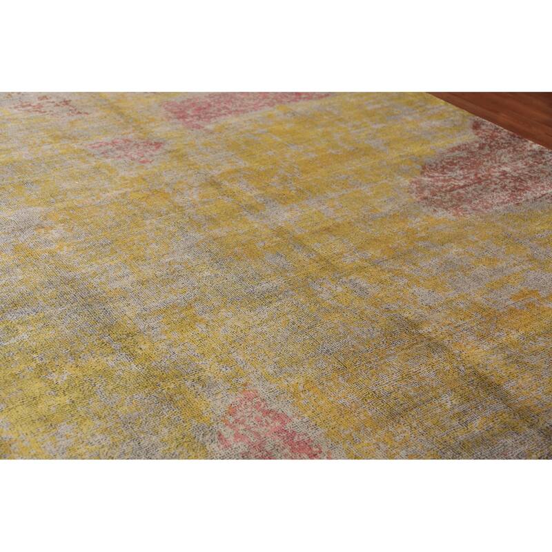 Colorful Modern Abstract Indian Area Rug Handmade Wool Carpet - 8'4"x 11'8"