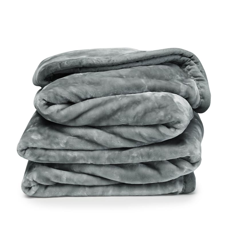 Clara Clark Ultra Plush Thick Reversible Microfiber Heavy Blanket - Raschel Imitation Mink Blanket