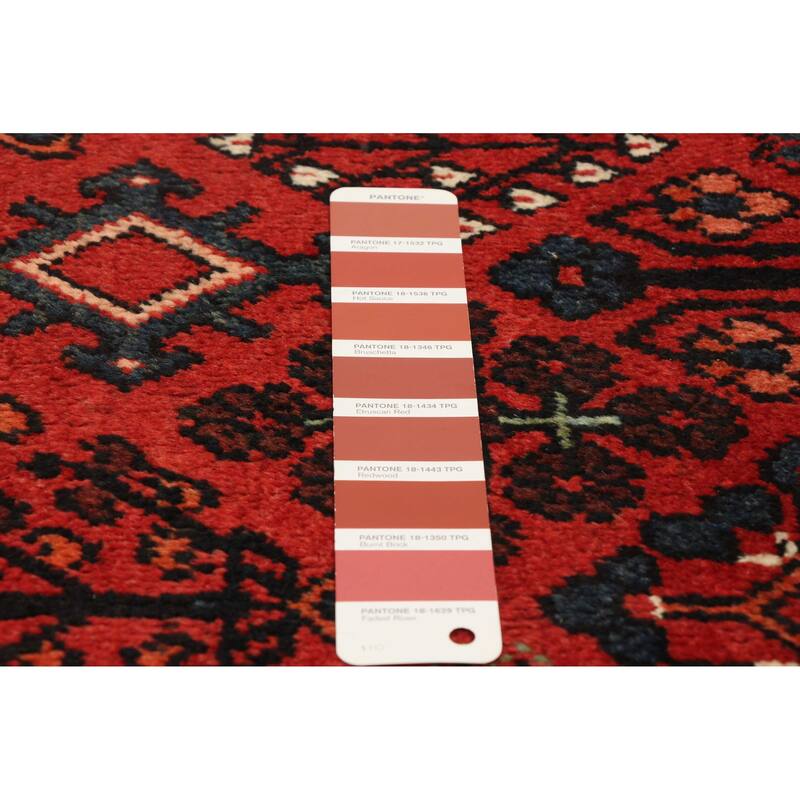 ECARPETGALLERY Hand-knotted Anatolian Vintage Red Wool Rug - 4'5 x 6'7