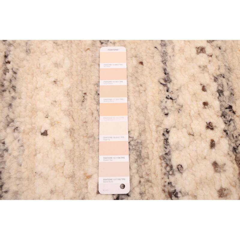 ECARPETGALLERY Hand-knotted Looma Ivory Wool Rug - 8'0 x 9'11