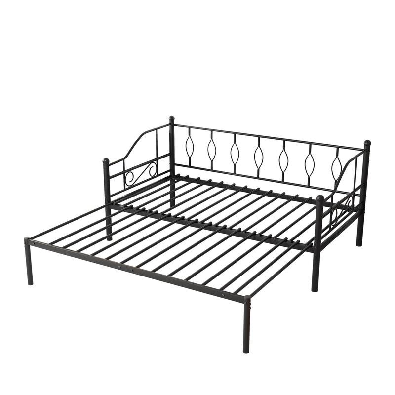 Twin Size Metal Daybed with Trundle Bed Bath & Beyond 37171215