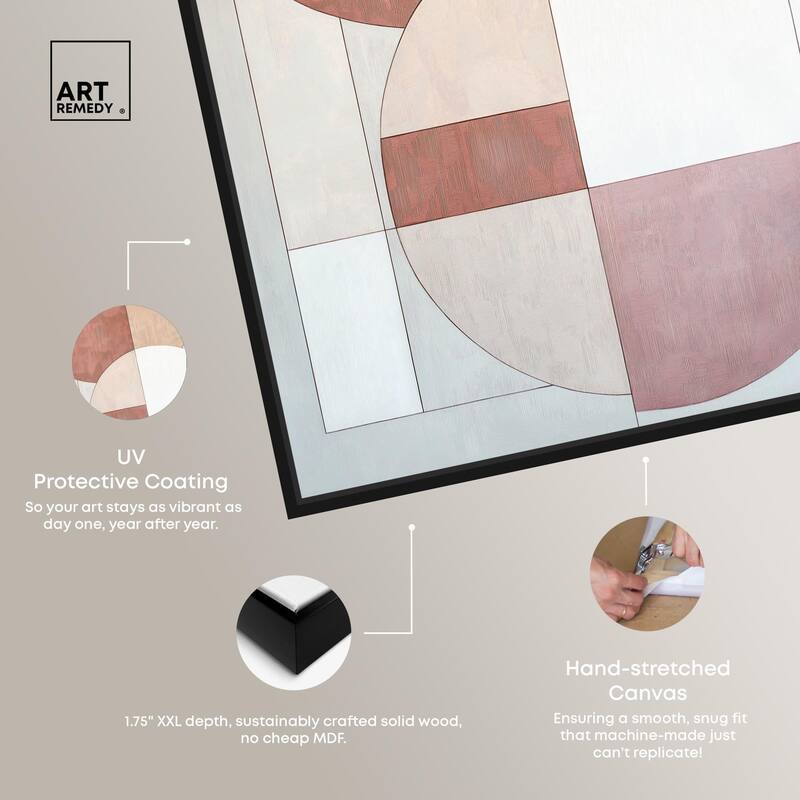 Modernist Circles I Canvas by Art Remedy