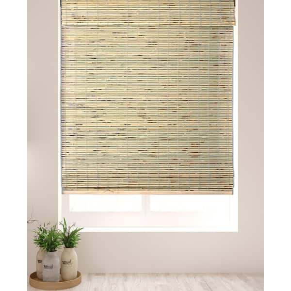 slide 2 of 5, Arlo Blinds Petite Rustique 60-in. Bamboo Roman Shades