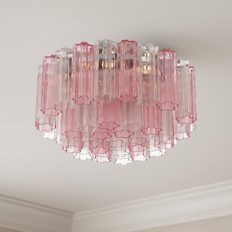 Crystorama Lighting Group ADD-321-SP Addis 7 Light 23" Wide Flush