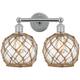 Option Polished Chrome / Clear Glass with Brown Rope