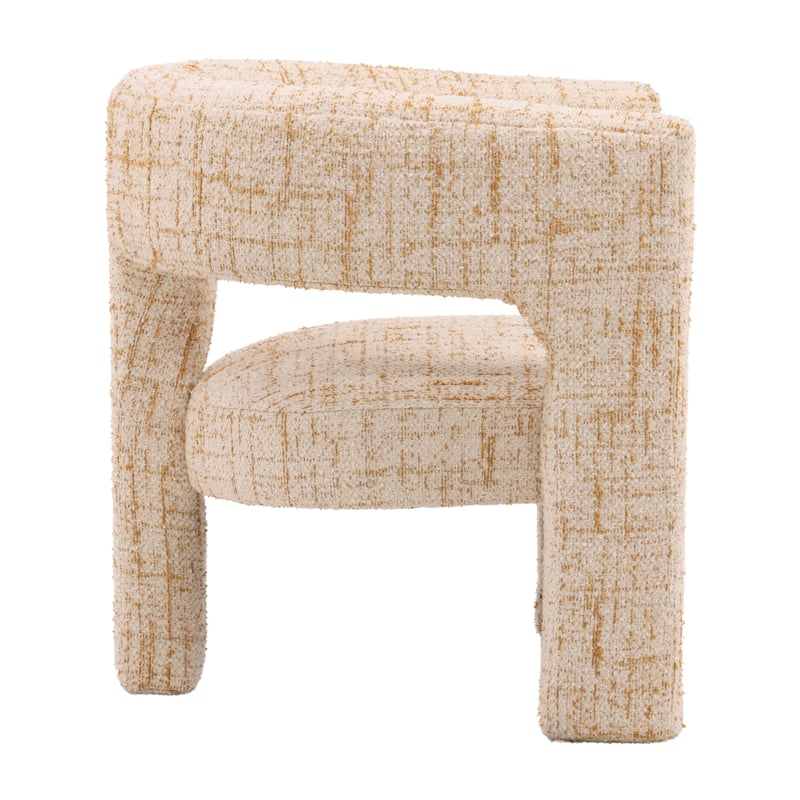 Bruno Upholstered Occasional Chair, Ginger