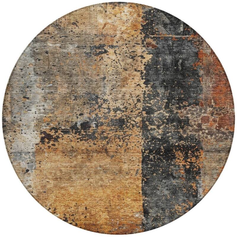 HomeRoots Abstract Transitional Rectangle Outdoor Rug