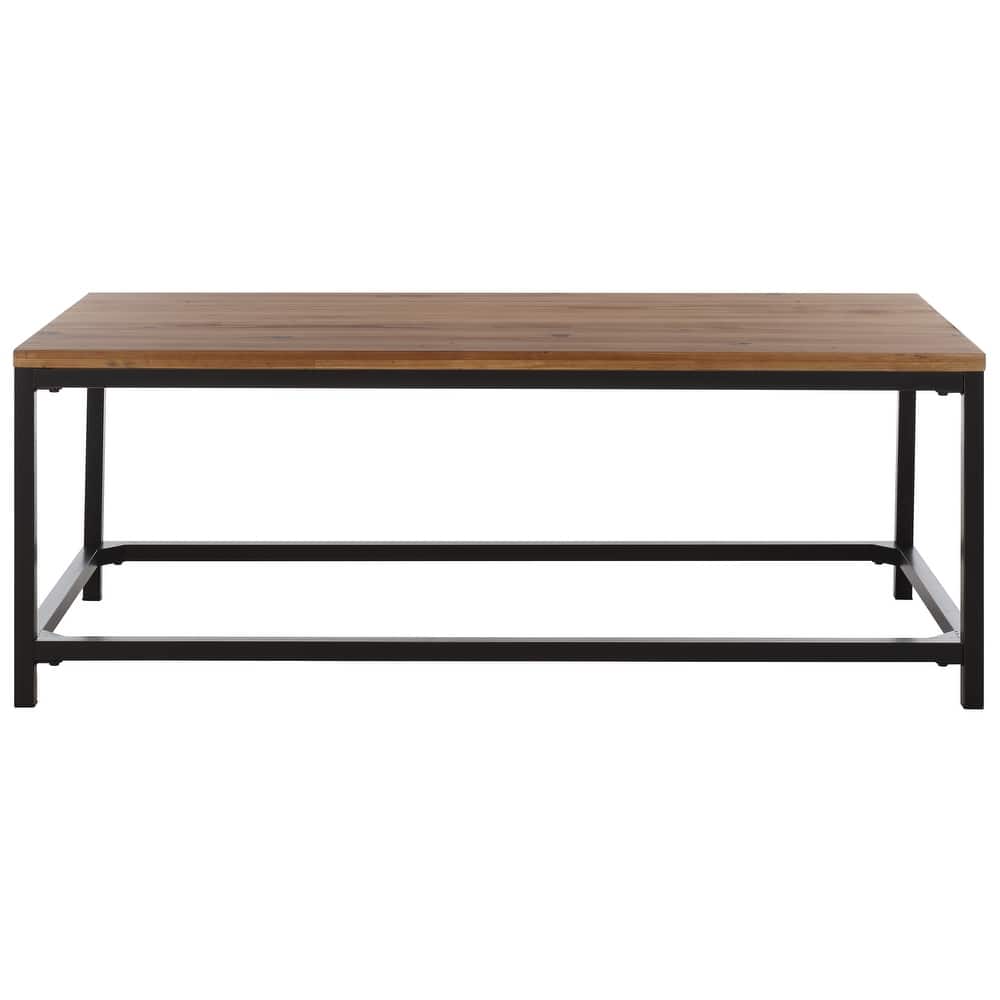 SAFAVIEH Aino Reclamined Wood Finish Coffee Table - 48" x 24" x 17.7" - 48Wx24Dx18H