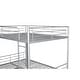 preview thumbnail 16 of 14, Multifunctional Full over Full Metal Bunk Bed With Trundle,Save Space or Split Into 2 Beds