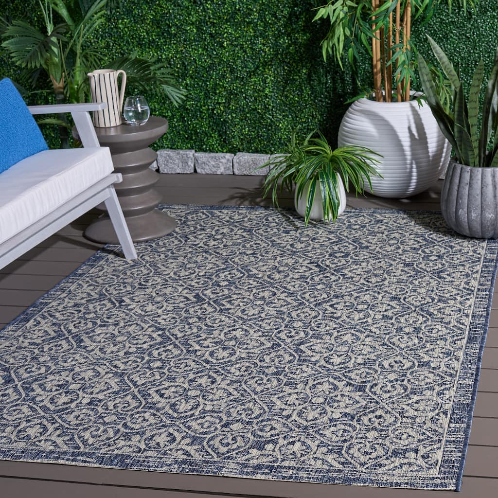 SAFAVIEH Courtyard Augusta Indoor/ Outdoor Waterproof Backyard Patio Rug