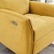 preview thumbnail 6 of 6, GDFStudio - Asheville Modern 40.2" Tall Manual Push-Button Upholstery Suede Recliner Chair for Living Room, Office & Apartment