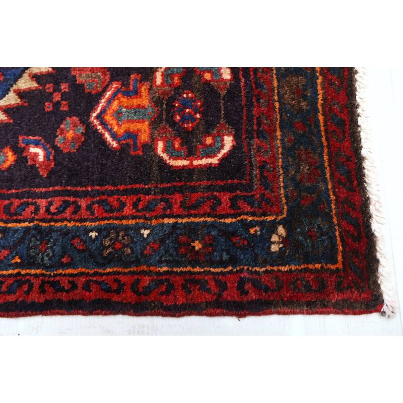 ECARPETGALLERY Hand-knotted Anatolian Vintage Red Wool Rug - 3'10 x 15'0