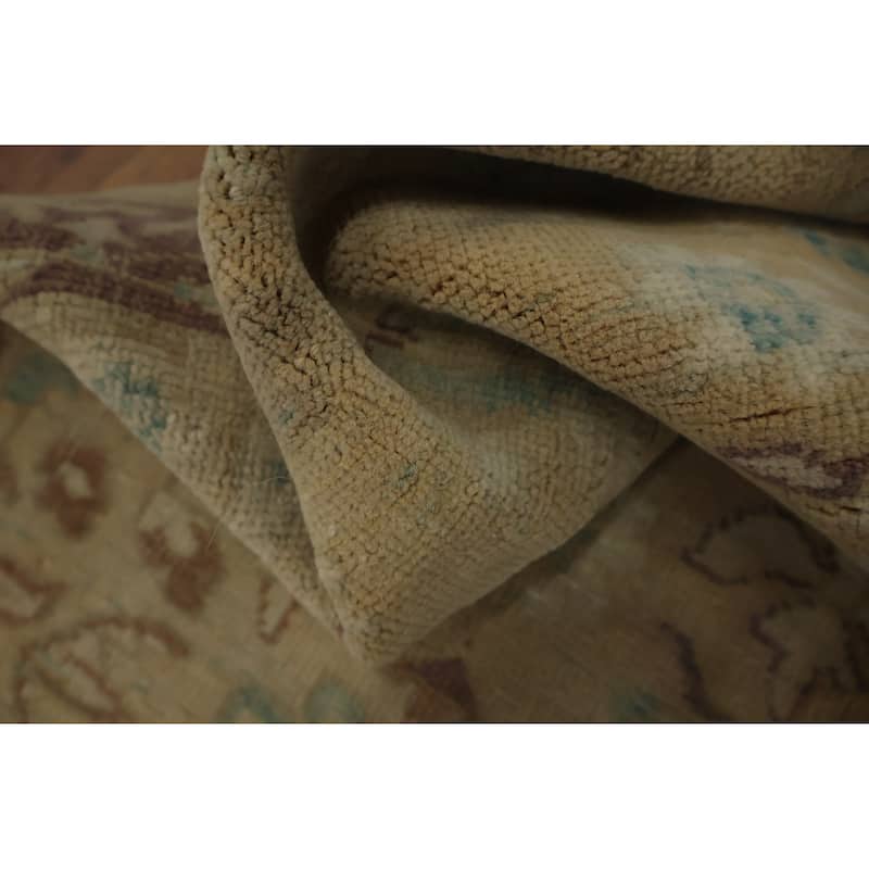 Hand Knotted Oriental 100% Wool Carpet Traditional All-Over Beige & Ivories Ziegler Area Rug - 3' 10'' X 2' 0''