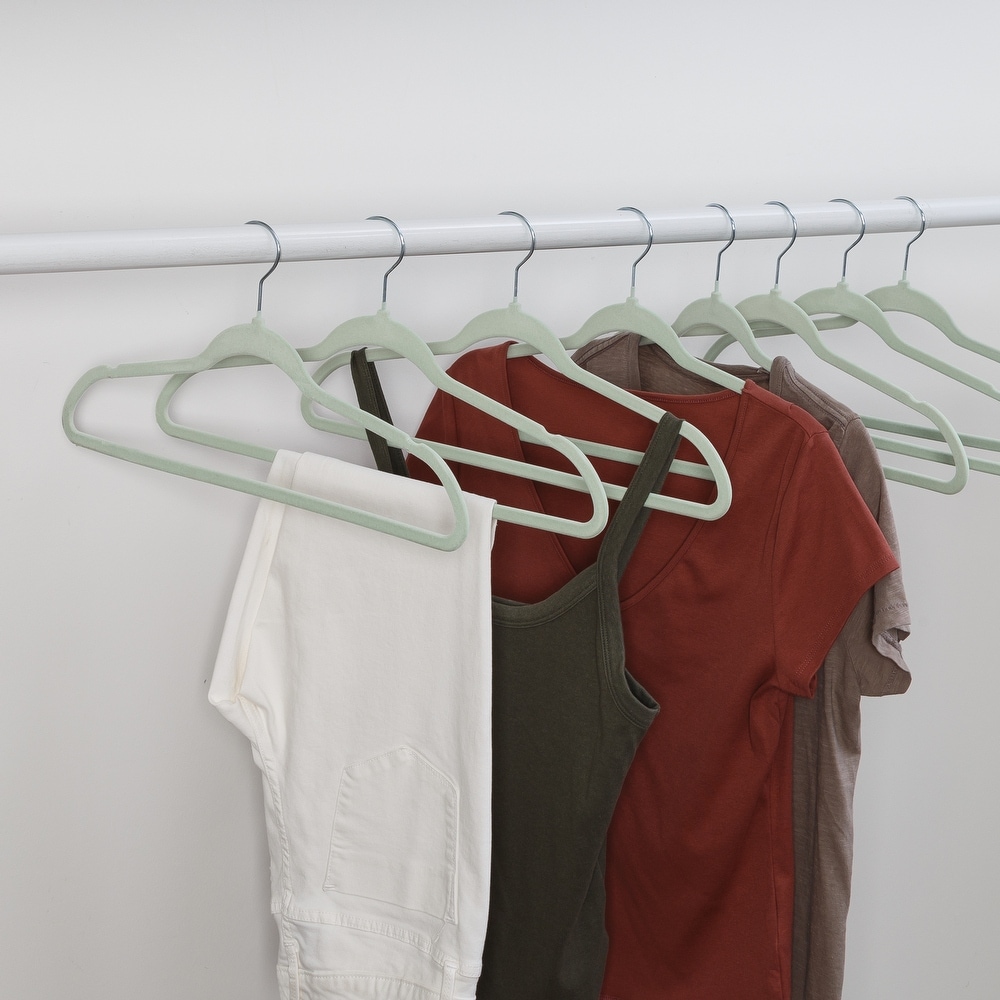 Velvet Hangers Suit/Shirt Heavy Duty 30/50/60/100 Pack, 9 Colors Option -  On Sale - Bed Bath & Beyond - 22575723
