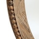 preview thumbnail 10 of 12, Cameo Wood Framed 32-Inch Oval Wall Mirror, Bathroom Wall Mirror - 31.89" H x 24" W x 1.26" D