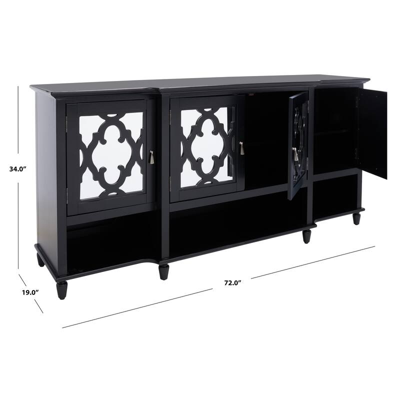 SAFAVIEH Couture Lecarlo Mirrored Wood Sideboard - 72"W x 19"D x 34"H