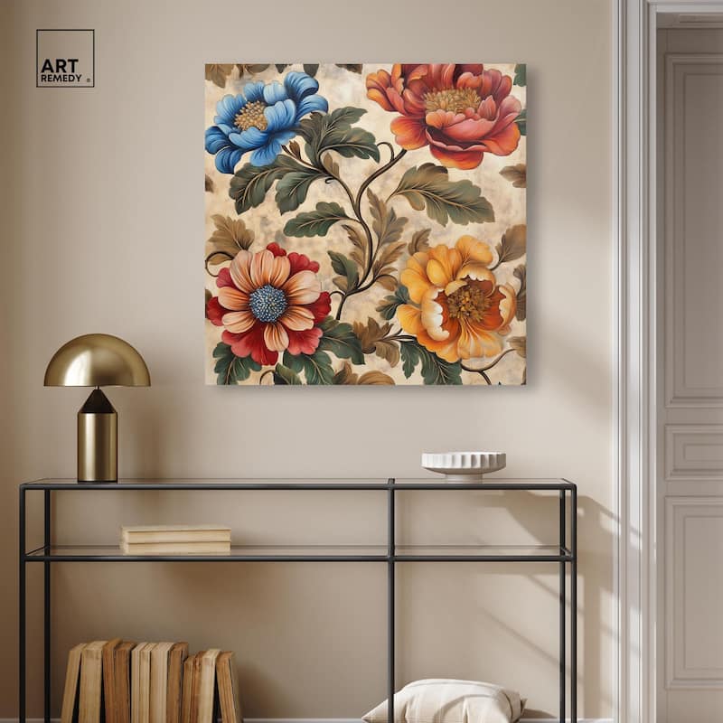 Golden Gardenia III Canvas by Art Remedy, Gallery Wrapped