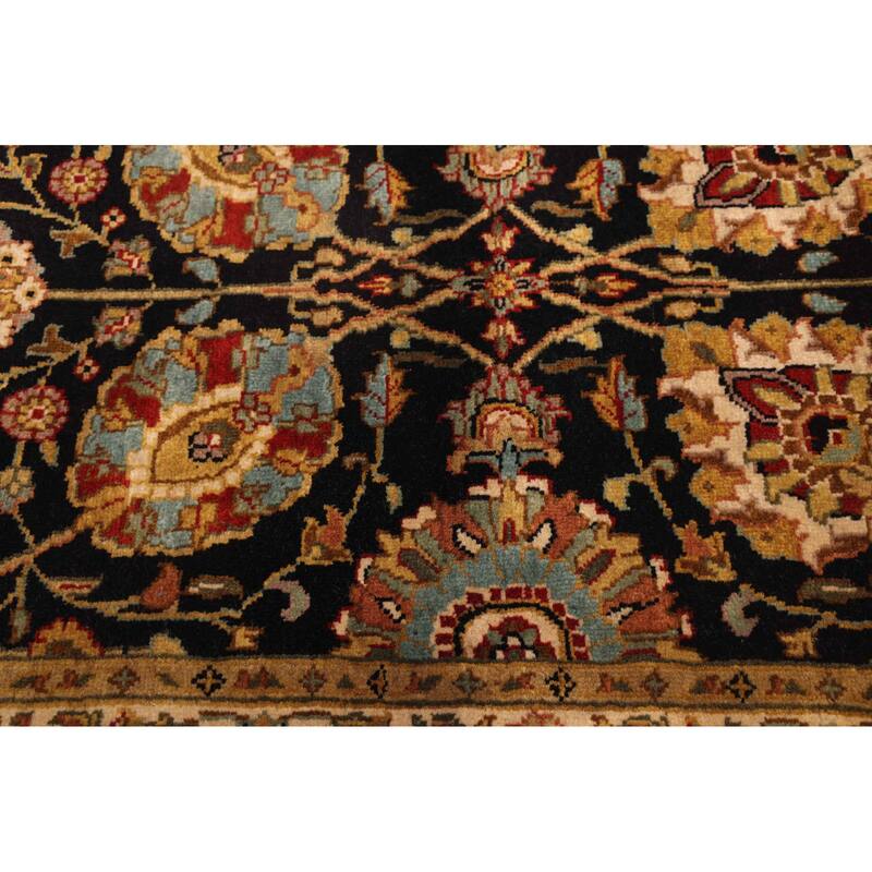 ECARPETGALLERY Hand-knotted Jamshidpour Black Wool Rug - 2'4 x 9'7
