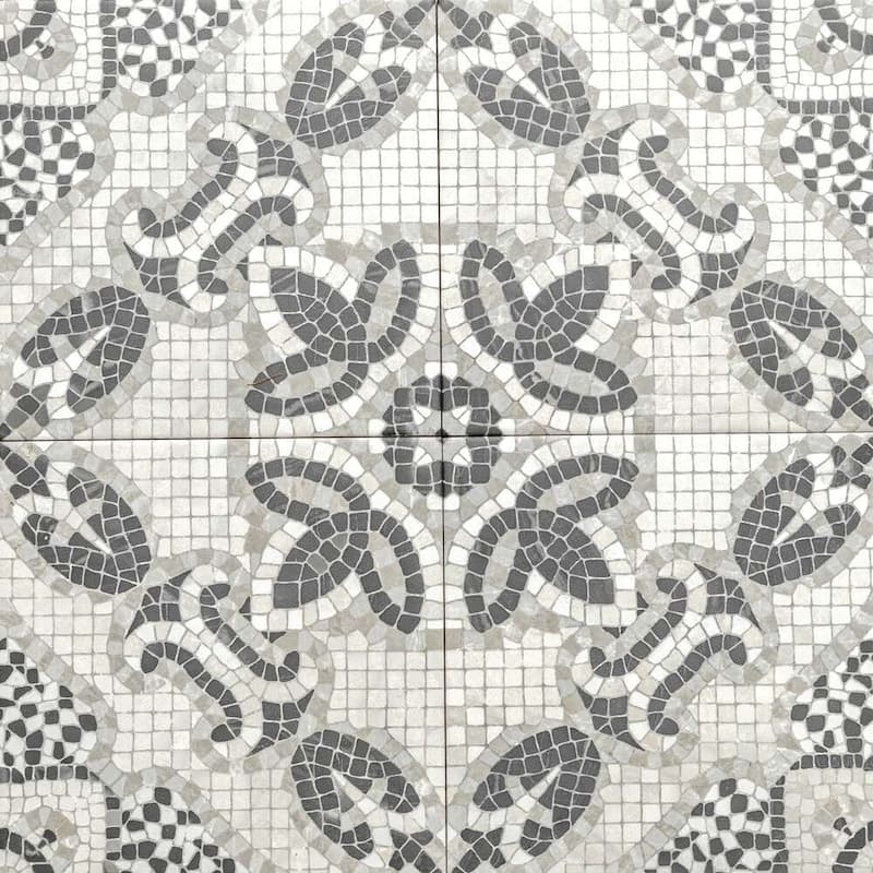 Roman Road 8x8 Matte Porcelain Encaustic Tile - Floor, Wall, Backsplash