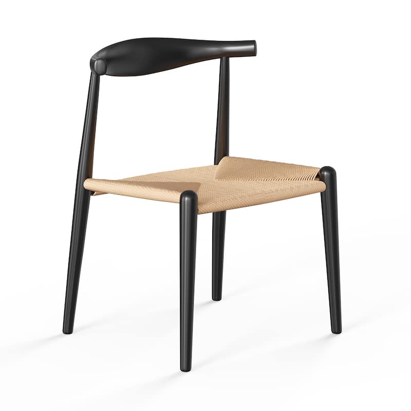Troy Papercord Dining Chair Black Frame - Natural Papercord / Black Frame