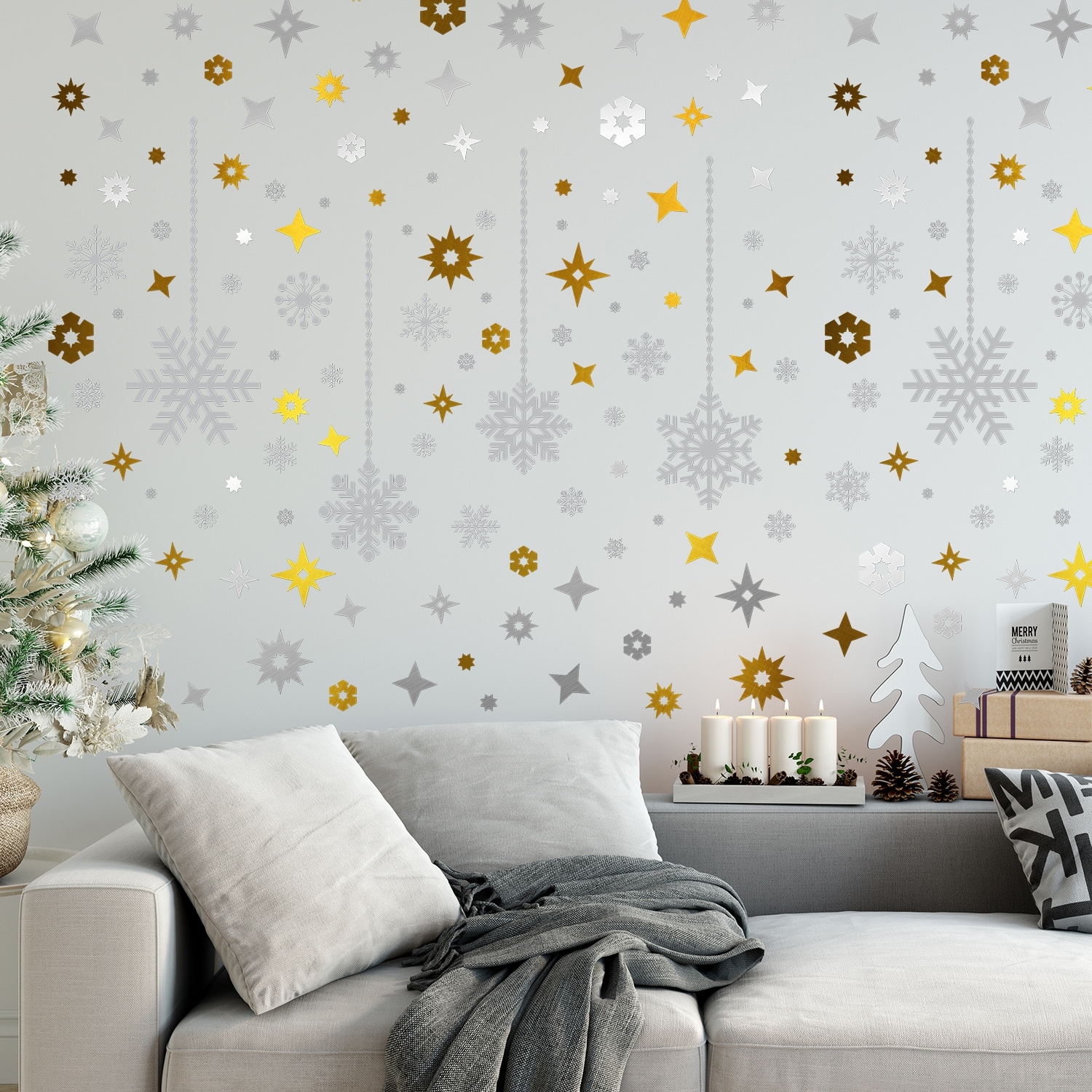 Silver Christmas Wall Decor - Bed Bath & Beyond
