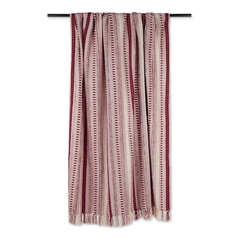 DII Braided Stripe Decorative Throw