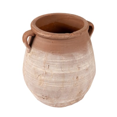 Whitewashed Terra-cotta Urn
