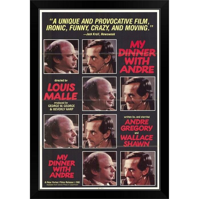 "My Dinner With Andre (1982)" Black Framed Print