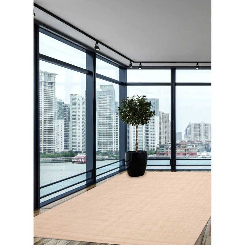 ECARPETGALLERY Hand Loomed Kashkuli Gabbeh Light Khaki Wool Rug - 9'11 x 13'0