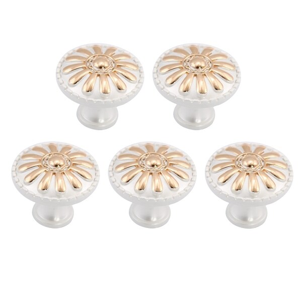 5pcs Knobs Zinc Alloy 31mm Metal Round Knob Drawer Pull Handle for Furniture Cabinet Cupboard Wardrobe Dresser Door Accessory #5