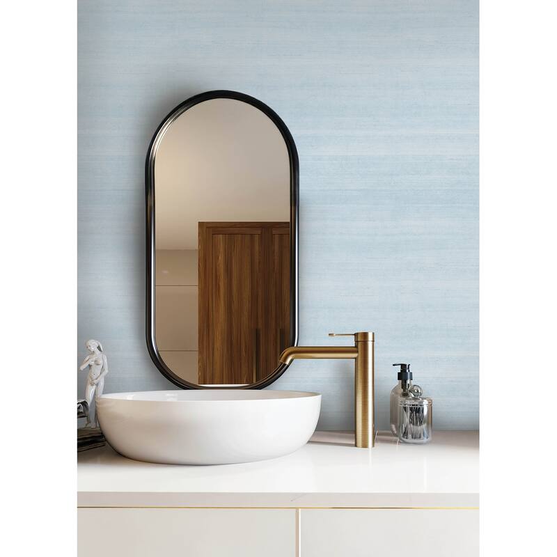 Advantage First Light Aqua Striated Wallpaper