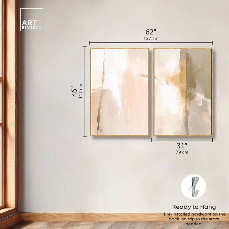 Meditative Hues II Canvas Set of 2 by Art Remedy