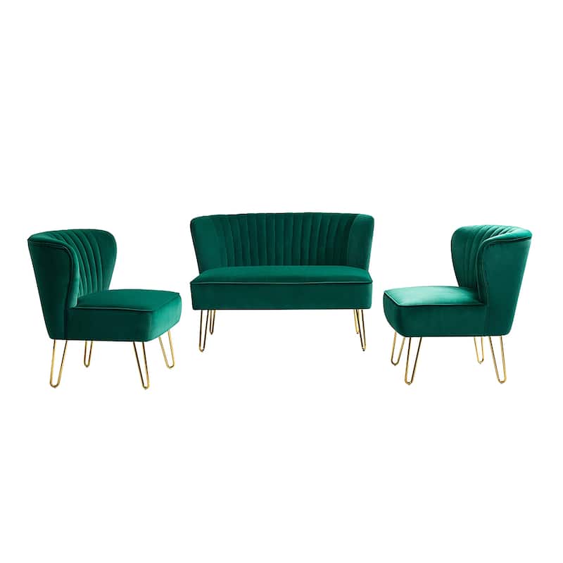 Barto 45" 3 Piece Living Room Set by HULALA HOME