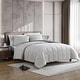preview thumbnail 2 of 3, Kenneth Cole Solution Solid Grey Reversible Comforter Set