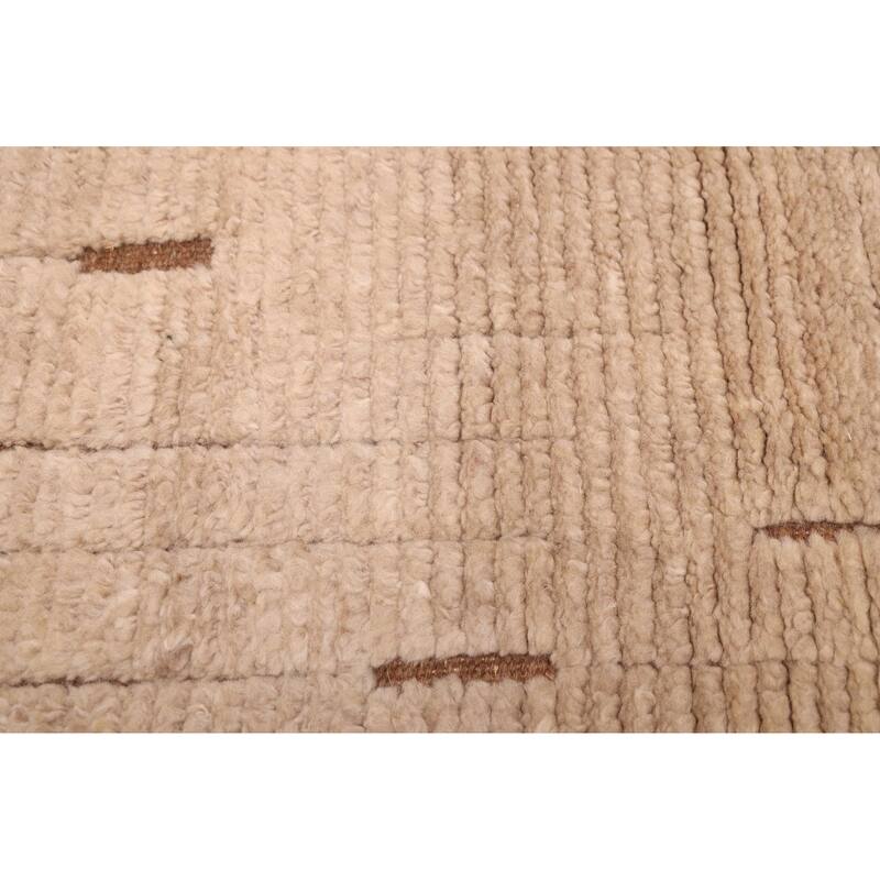 ECARPETGALLERY Hand-knotted Tangier Tan Wool Rug - 5'0 x 7'11