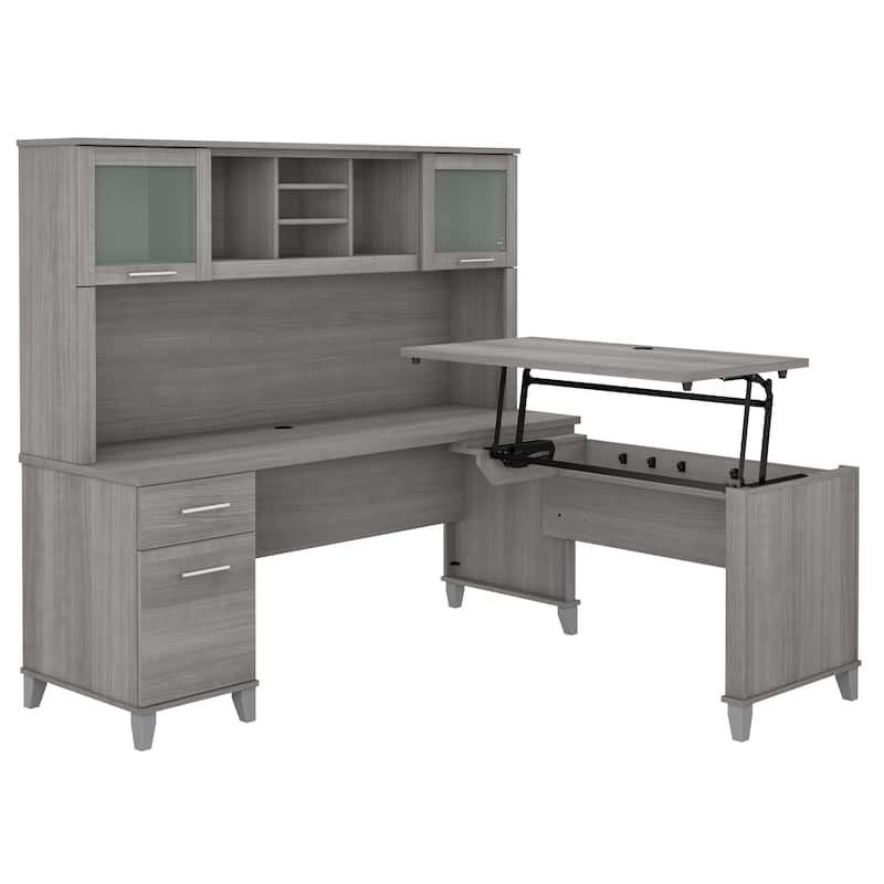 Bush Furniture Somerset 72W 3 Position Sit to Stand Desk