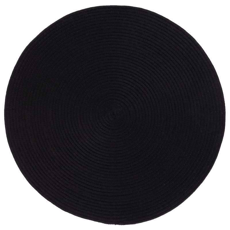SAFAVIEH Handmade Braided Ingmari Rug - 6' Round - Black