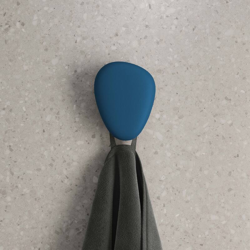 Plaisir Concrete Bathroom Robe Hook In Royal Blue