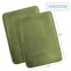Clara Clark Ultra Soft Plush Bathroom Rug - Non-Slip, Velvet, Memory Foam Bath Mat - Set of 2