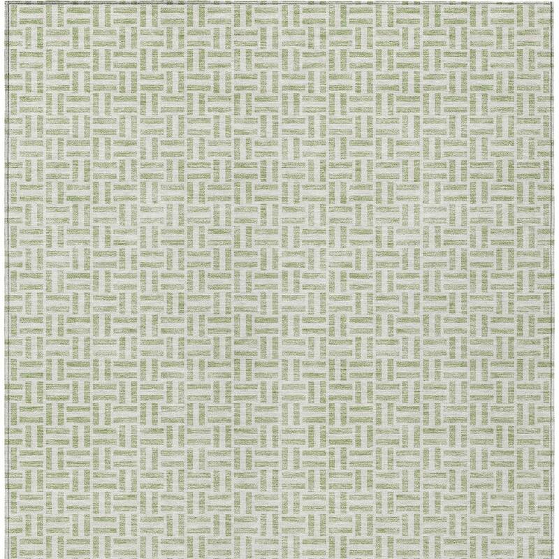 HomeRoots Geometric Transitional Rectangle Outdoor Rug