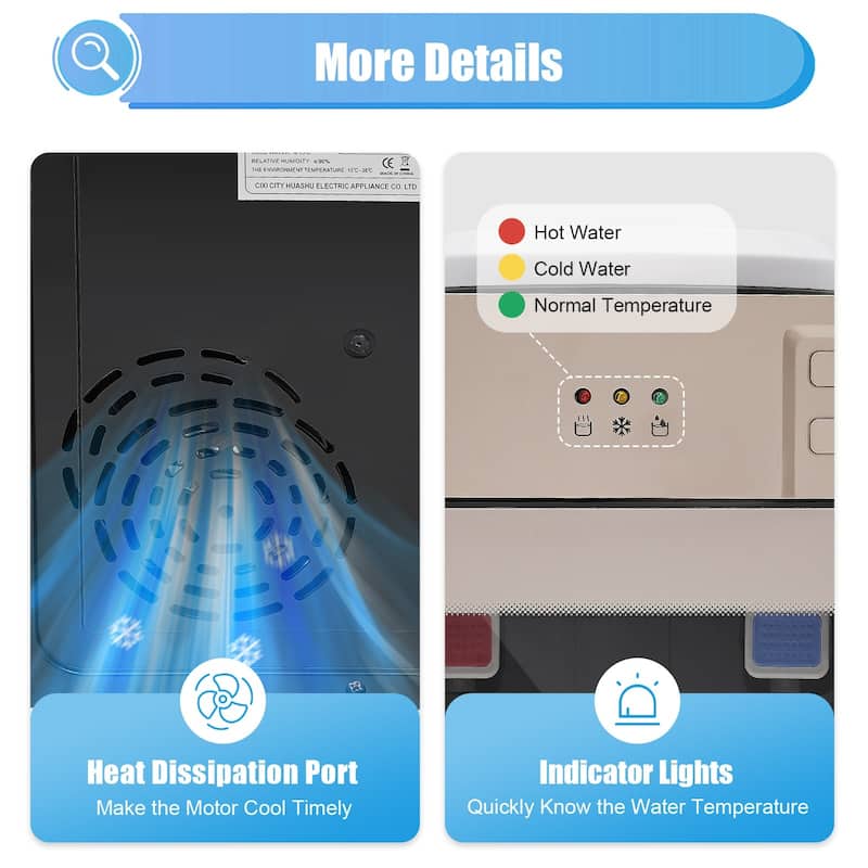 Freestanding Mini Small Automatic Drinking Water Dispenser Countertop - 14.2*9.45*10.8in