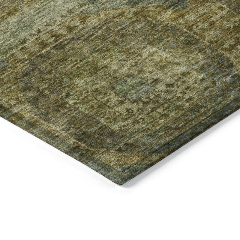 HomeRoots Medallion Transitional Rectangle Outdoor Rug