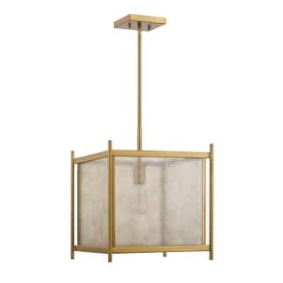 Warm Brass One Light Pendant from the Jacobs Collection
