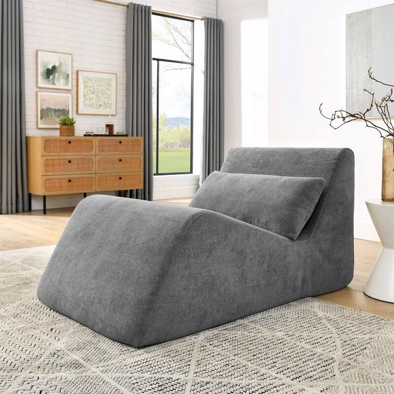 Fireside Chair with Ergonomic Design - Grey