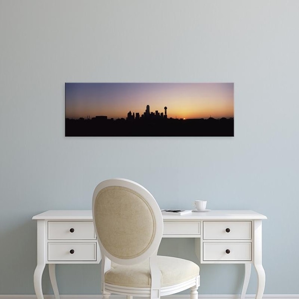 Easy Art Prints Panoramic Images's 'Sunrise Skyline Dallas TX USA' Premium Canvas Art
