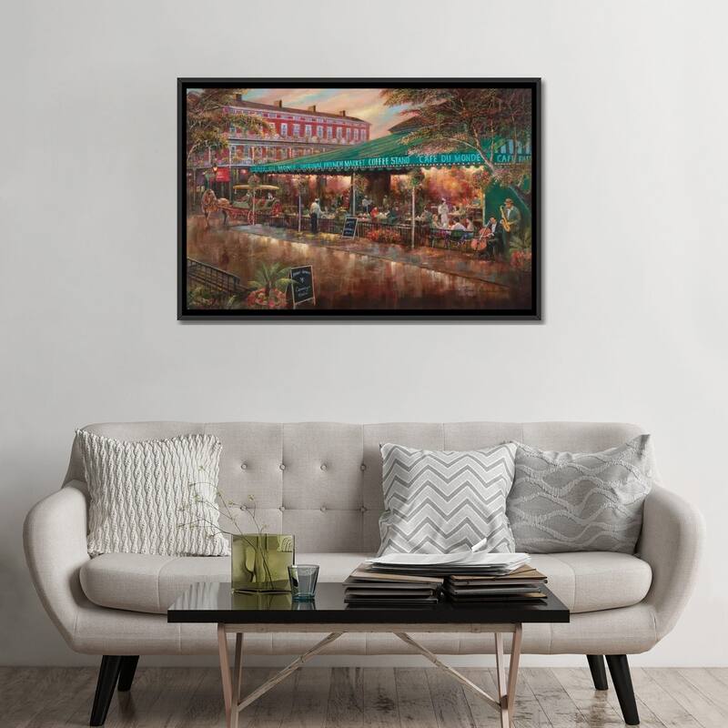 iCanvas "Cafe Du Monde" by Ruane Manning Framed Canvas Print