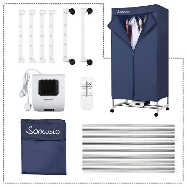 Shop Sancusto Electric Clothes Dryer Portable Clothes Drying Rack